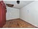 A bedroom in need of renovation with damaged ceiling and flooring at 519 S Mulberry St, Cherryville, NC 28021