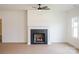 Living room with a modern gas fireplace at 3035 Swallowtail Ln # 44, Kannapolis, NC 28083