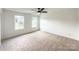 Bright bedroom with carpet flooring and ceiling fan at 3045 Swallowtail Ln # 45, Kannapolis, NC 28083