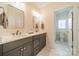 Double vanity bathroom with an additional toilet area at 540 Kenway Loop, Mooresville, NC 28117