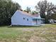 Ranch style home with light blue siding and covered porch at 145 33Rd Sw St, Hickory, NC 28602