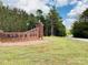 Brick entrance sign for Ridge Run community at 701 Whippoorwill Ln, Concord, NC 28025