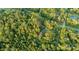 Aerial view of house on wooded lot with detached shed and small pond at 9226 Maggie Robinson Rd # 143, Waxhaw, NC 28173