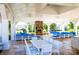 Community pavilion with seating and dining areas at 12813 Mayes Rd, Huntersville, NC 28078