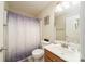 Bathroom with shower/tub combo and vanity at 119 Bluff Ct, Statesville, NC 28625