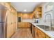 Updated kitchen, stainless steel appliances, wood cabinets at 3500 Eller Dr, Newton, NC 28658