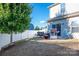 Fenced backyard with patio, grill and small lawn at 145 Beacon Dr # F, Mooresville, NC 28117