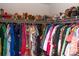 Large walk-in closet with ample hanging space and shelving at 145 Beacon Dr # F, Mooresville, NC 28117