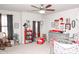 Bedroom with crib, changing table, and plenty of storage at 145 Beacon Dr # F, Mooresville, NC 28117