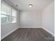 Empty bedroom with gray walls and wood-look floors at 1957 Tablerock Dr, York, SC 29745