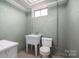 Unfinished basement with toilet and utility sink at 424 S College Ave, Newton, NC 28658