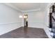 Elegant dining room with hardwood floors, wainscoting, and a chandelier at 0001 Bolton Rd, Catawba, NC 28609