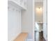 Convenient powder room with pedestal sink and dark hardwood floors at 0001 Bolton Rd, Catawba, NC 28609