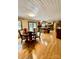 Open dining area with hardwood floors and access to kitchen at 142 Scotland Dr, Mooresville, NC 28115