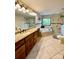 Primary bathroom with soaking tub and walk-in shower at 142 Scotland Dr, Mooresville, NC 28115
