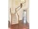 View of a carpeted staircase in a two-story home at 4905 Benthaven Ln # 321, Charlotte, NC 28269