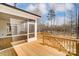 Screened porch and deck with scenic wooded views at 0002 Bolton Rd, Catawba, NC 28609