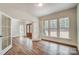 Bright home office features hardwood floors, built-in shelving, and large windows at 0002 Bolton Rd, Catawba, NC 28609