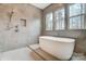 Spa-like bathroom with soaking tub and walk-in shower at 0002 Bolton Rd, Catawba, NC 28609