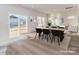 Dining area adjacent to the kitchen with sliding glass doors leading to the backyard at 1529 Harper Landing Blvd # 197, Stanley, NC 28164