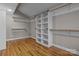 Large walk-in closet with built-in shelves at 17929 Pages Pond Ct, Davidson, NC 28036