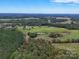 Wide aerial view of property with fields and woodland at 8510 Olive Branch Rd, Marshville, NC 28103