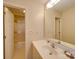Simple bathroom with a shower/tub combo and single sink vanity at 8510 Olive Branch Rd, Marshville, NC 28103