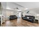 Living room with hardwood floors and recessed lighting at 283 Alpine Cir, Statesville, NC 28625