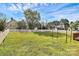 Spacious backyard with grassy area and white fence at 1333 Mcdowell Farms Dr, Charlotte, NC 28217