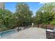 Elevated pool deck overlooking the backyard and pool at 235 Grey Rd, Davidson, NC 28036