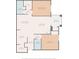 Floor plan showing a two-bedroom condo layout at 11719 Ridgeway Park Dr, Charlotte, NC 28277