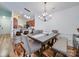 Open concept dining area with hardwood floors at 11719 Ridgeway Park Dr, Charlotte, NC 28277
