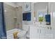 Clean bathroom with a tub and shower combination at 3004 Loso Ter # 56, Charlotte, NC 28217