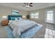 Spacious bedroom with large windows and plush carpeting at 131 Renville Pl, Mooresville, NC 28115