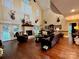 Relaxing living room with hardwood floors, high ceilings, fireplace, and multiple windows at 1011 Ratchford Rd, York, SC 29745