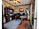 Spacious home office with built-in shelving and hardwood floors at 1011 Ratchford Rd, York, SC 29745