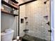 Modern bathroom with a walk-in shower and subway tile at 1011 Ratchford Rd, York, SC 29745