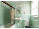 Retro bathroom with shower/tub combo and vintage tile at 1925 Montclair Ave, Gastonia, NC 28054