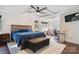 Main bedroom with sitting area and hardwood floors at 18405 Studman Branch Ave, Charlotte, NC 28278