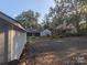 Spacious backyard with gravel area, shed, and mature trees at 131 Glendale Se Ave, Concord, NC 28025