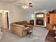 Spacious living room with fireplace and comfortable seating at 1135 Pinehaven Dr, New London, NC 28127