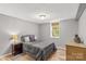 Cozy bedroom with wood floors and neutral color palette at 140 Liz Cortland Rd, China Grove, NC 28023