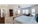 Well-lit main bedroom with ample space and a view of the ensuite bathroom at 1345 Wildflower Dr, Gastonia, NC 28056