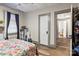 Bright bedroom with access to another room and wood flooring at 515 Suttle St, Shelby, NC 28150
