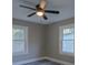 Bedroom with ceiling fan and two windows at 211 Maple St, Shelby, NC 28150