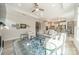 Open living room, kitchen view, and hardwood floors at 2014 Newstyle Way, Tega Cay, SC 29708