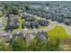 Aerial view of neighborhood with houses and roads at 2014 Newstyle Way, Tega Cay, SC 29708