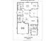 Floor plan showing 2 bedrooms, office, living room, and garage at 2014 Newstyle Way, Tega Cay, SC 29708