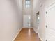 Bright entryway with hardwood floors and high ceilings at 216 E Warfield Dr, Mooresville, NC 28115