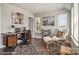 Home office with a desk, comfortable chair, and city view at 3016 Loso Ter # 53, Charlotte, NC 28217